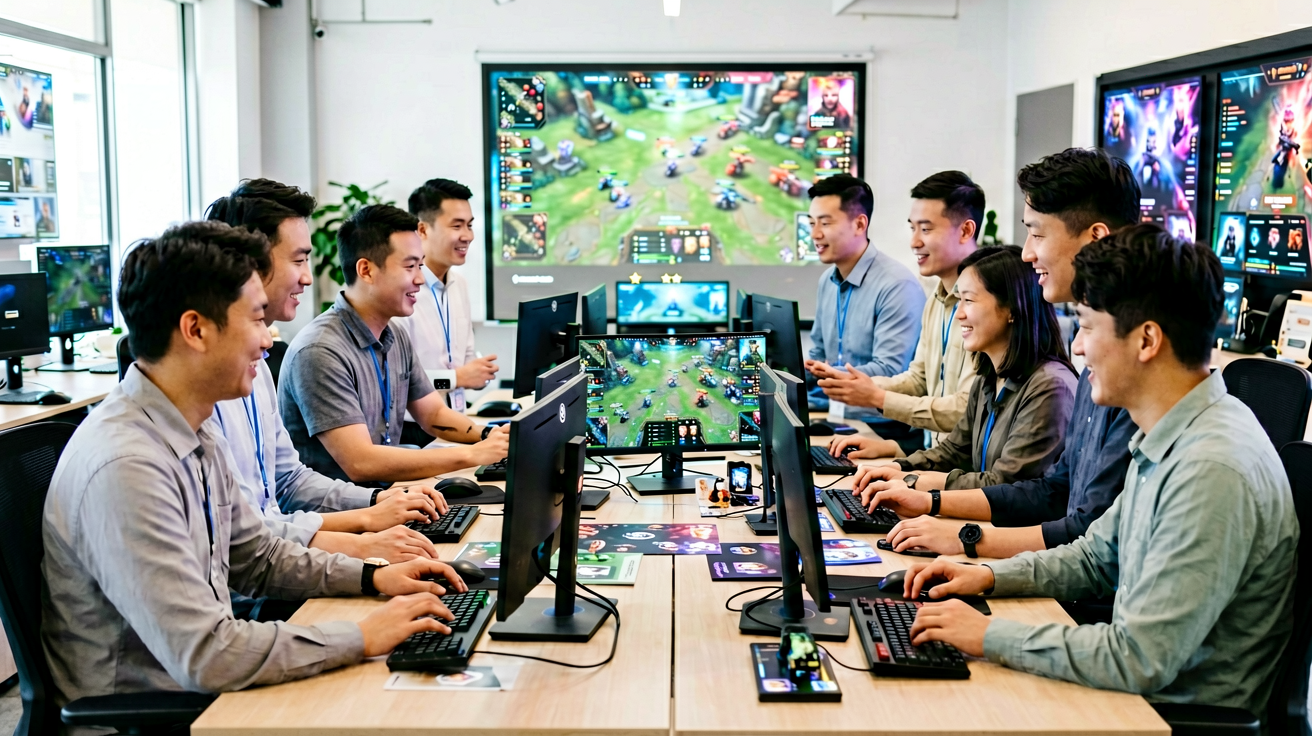 策略类电竞游戏对战画面
